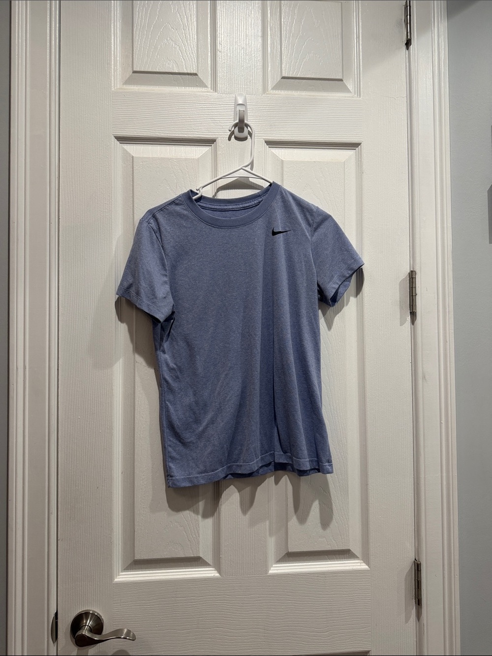 Nike Women's Light Blue Short Sleeve Dri-FIT Tee